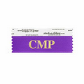 CMP Violet Award Ribbon w/ Gold Foil Imprint (4"x1 5/8")